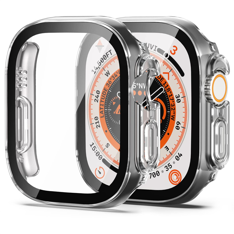 Luxury Watch Protection Film - Glas + case Voor Apple Horloge