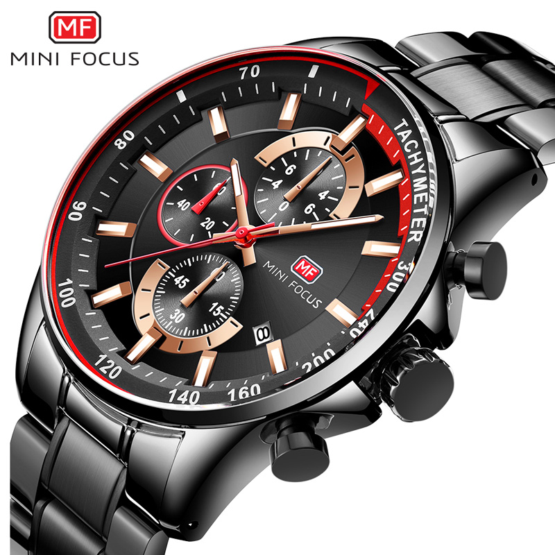 Diver Watch 300M - MINI FOCUS heren Rvs Armband Horloges