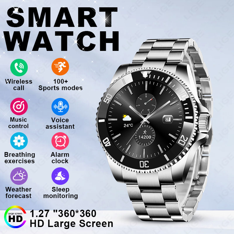 Luxury Watch German - LIGE 2026 Smartwatch 1.27