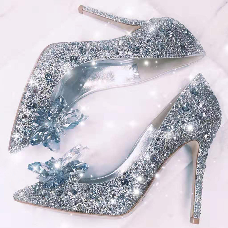 Luxury Watch Girl - Damesschoenen Luxe strass hoge hakken Damespumps