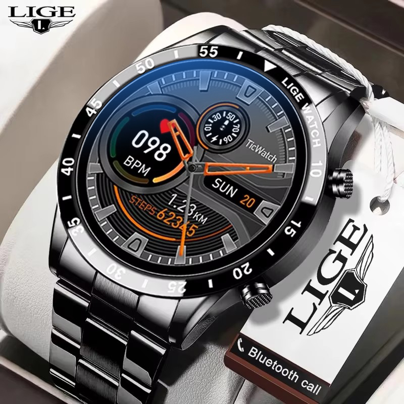 Luxury Watch In The World - Luxe stalen smartwatch heren sport fitness