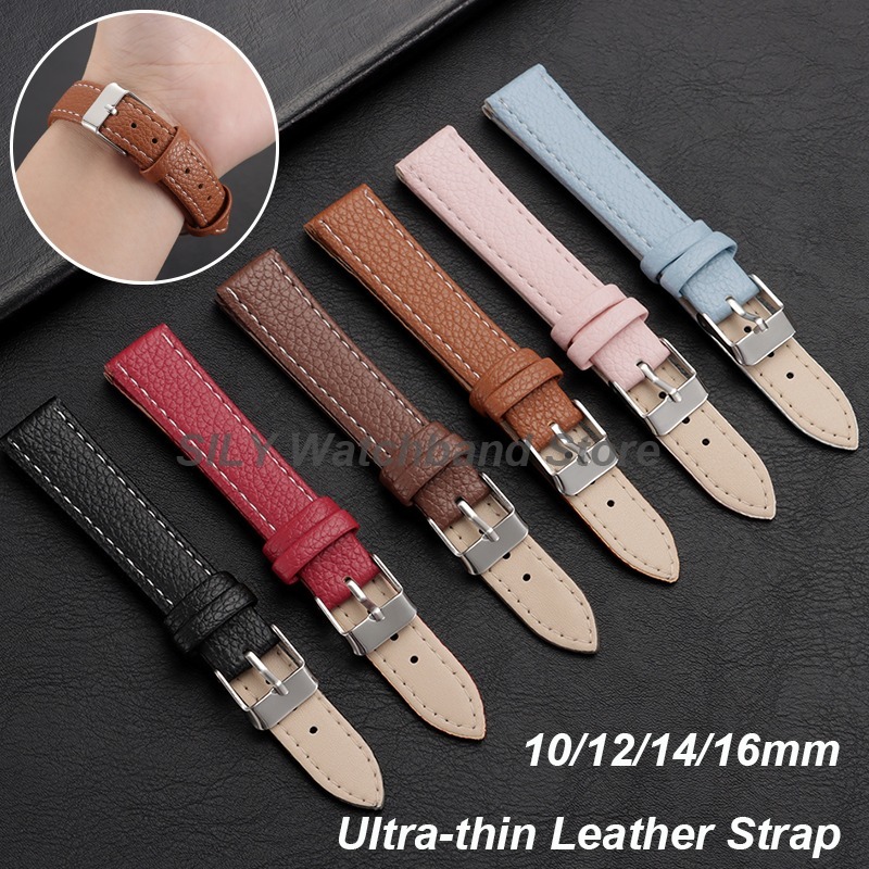 Dress Watch Ultra Thin - 10mm 12mm 14mm 16mm Ultradunne Lederen
