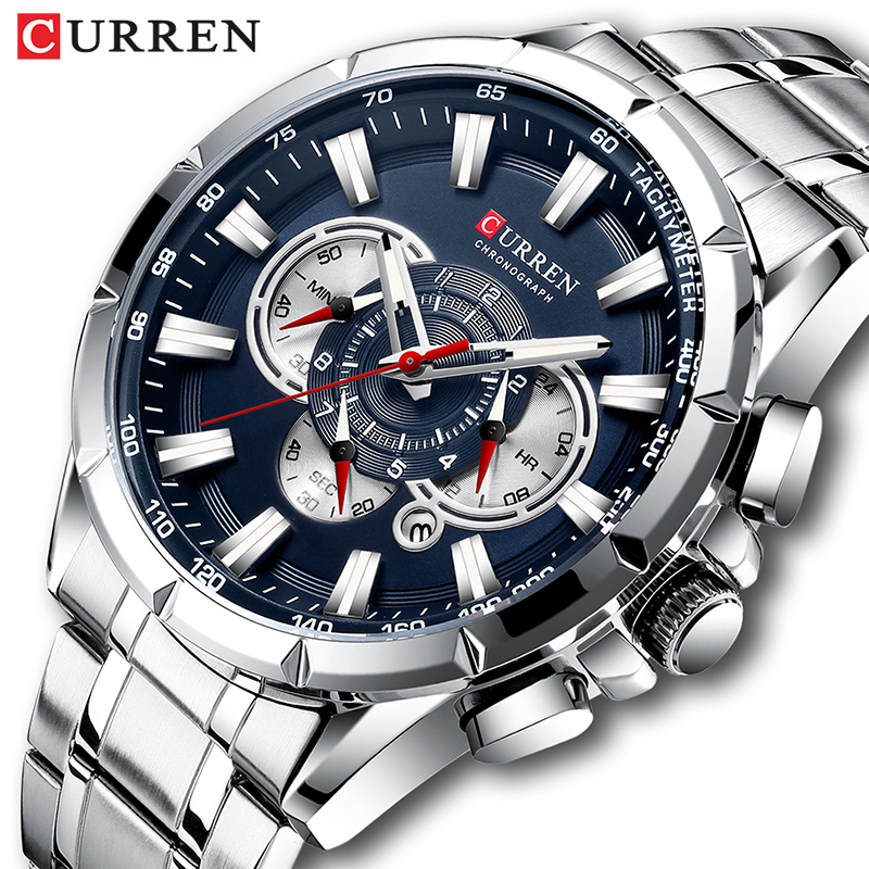 Luxury Watch Affordable - Curren Horloge Mannen Waterdichte Chronograaf Militaire