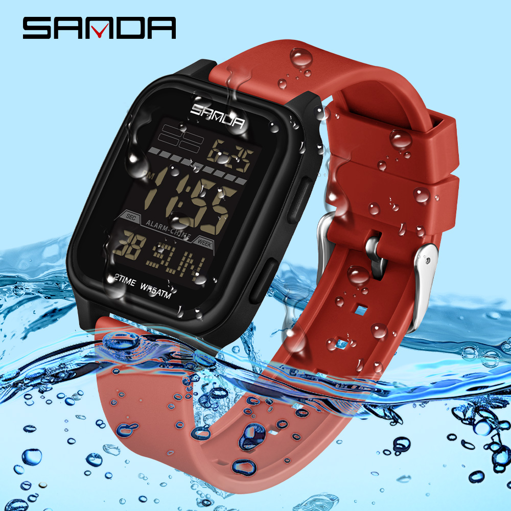 Luxury Watch Shop - SANDA Nieuwe modetrend Heren elektronisch horloge