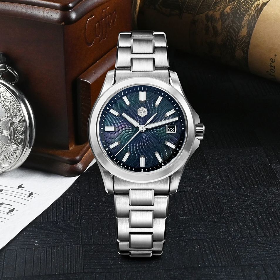 Guilloché Dial Watch - San Martin Heren Automatisch Horloge Gada