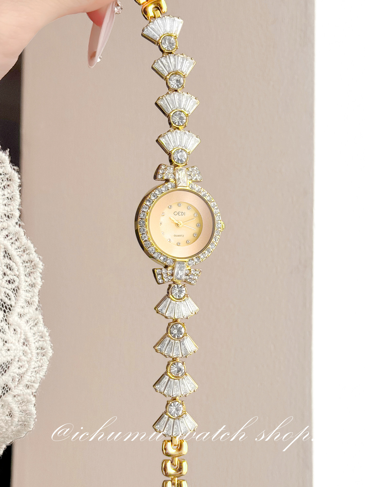 Luxury Watch With Bracelet - Zeemeermin dameshorloge Licht luxe niche diamanten