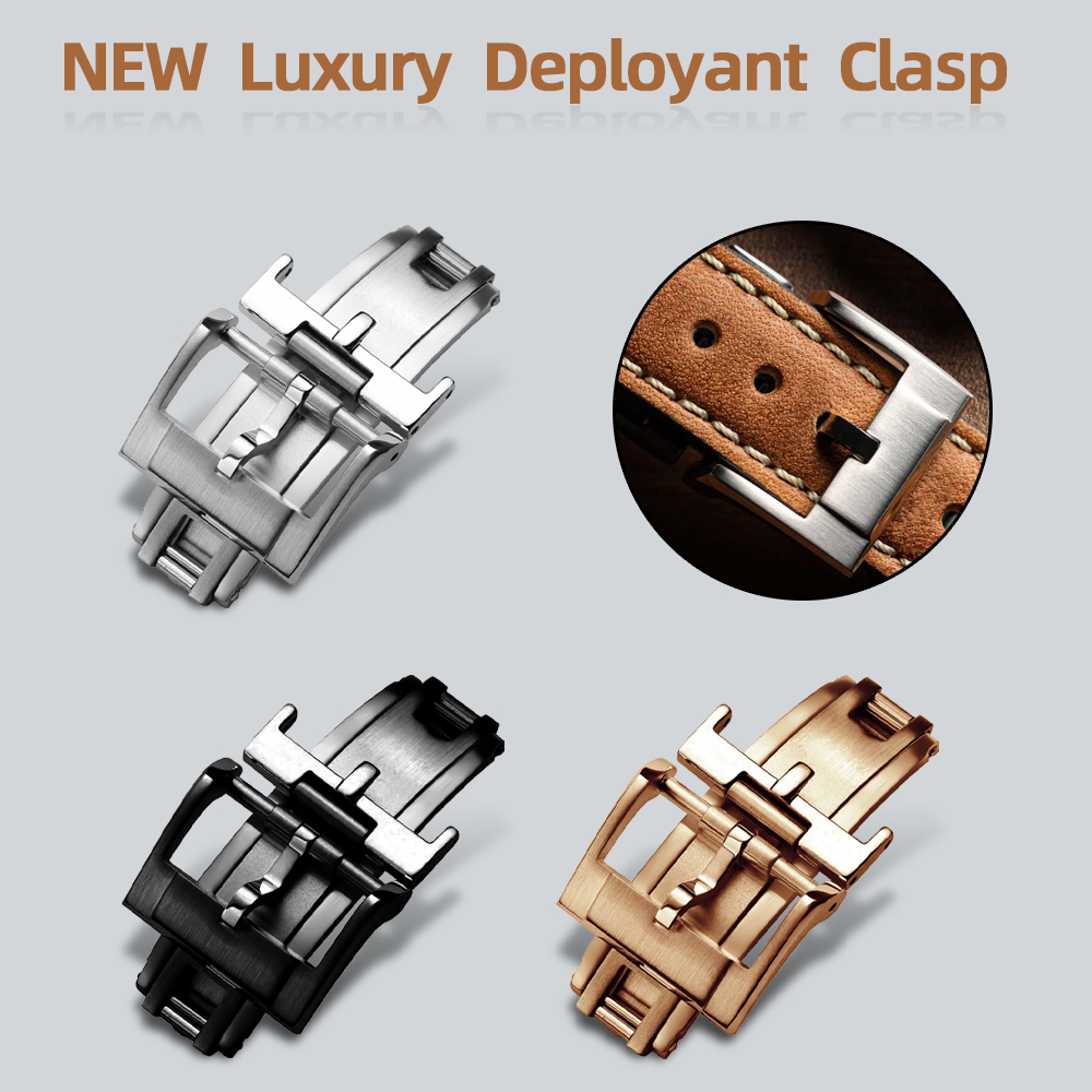 Luxury Watch Gold - NIEUWE Luxe Implementatiegesp 16mm 18mm 20mm