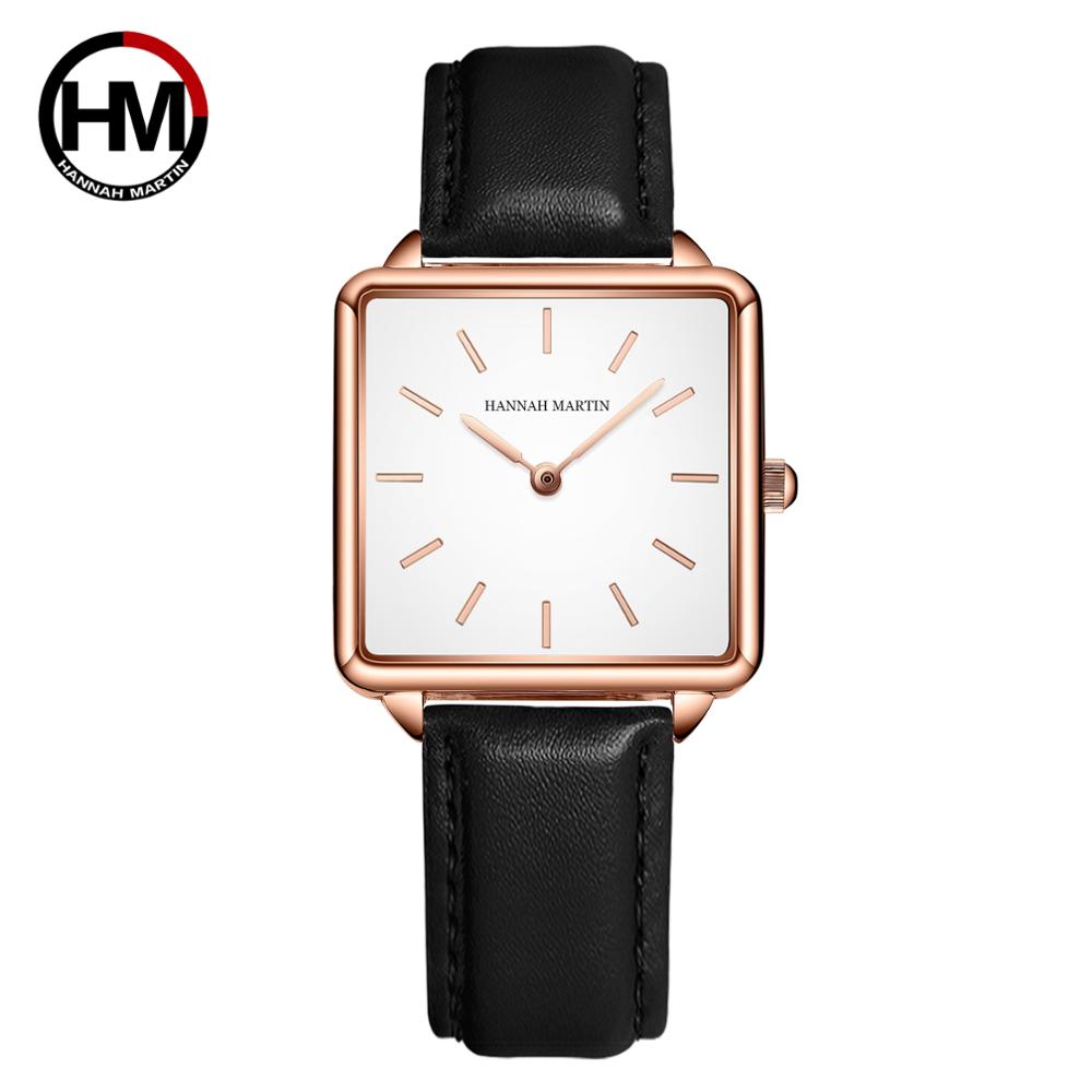 Luxury Watch Index - Lederen Band Japan Quartz HM-108 Vrouwen