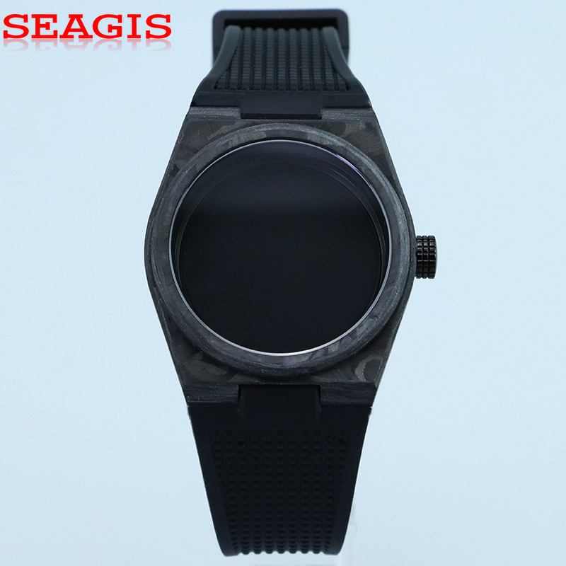 Luxury Watch Protection Film - SEAGIS Carbon Fiber 40mm Automatisch Horloge,