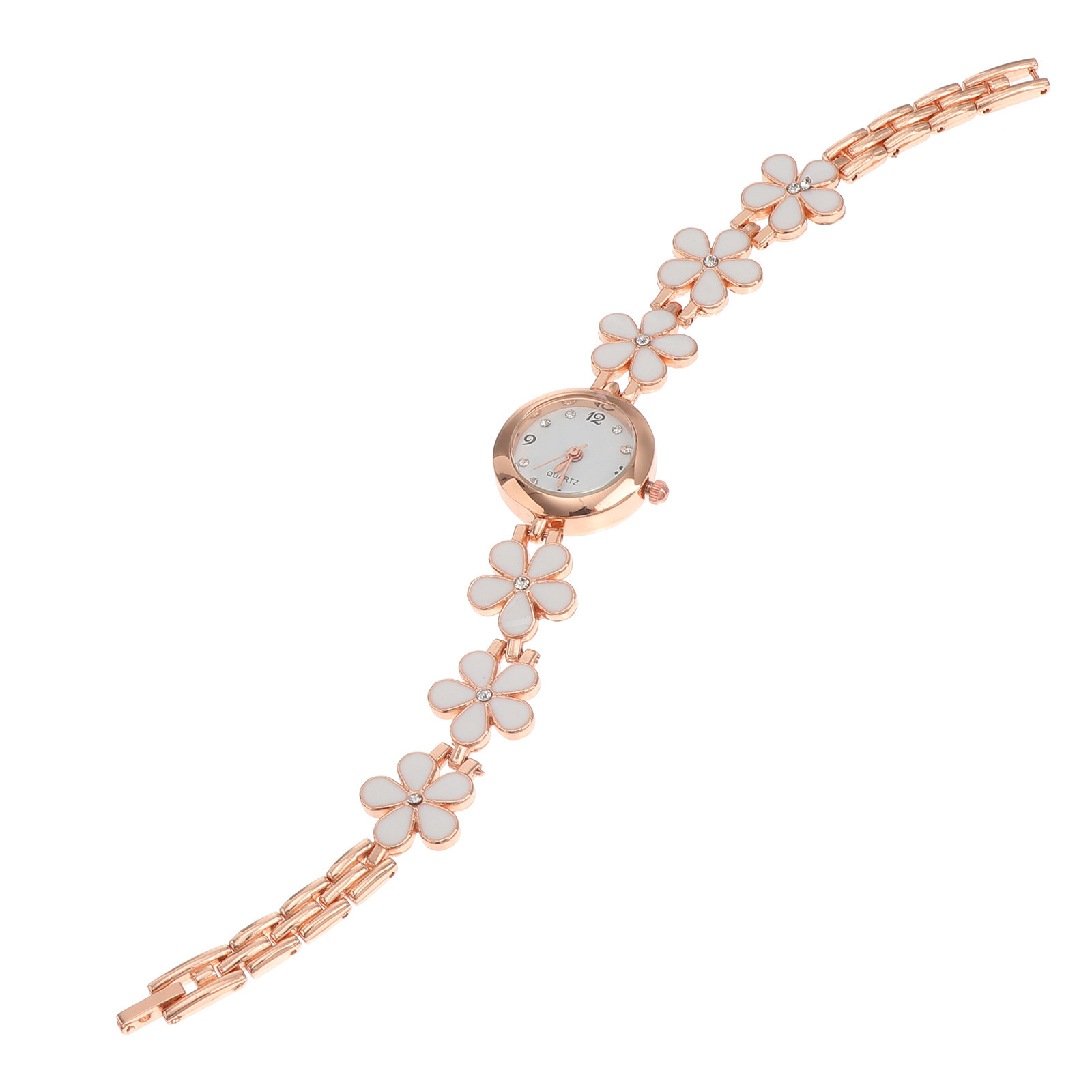 Luxury Watch With Bracelet - Prachtig horloge, witte armband, waterdicht, fijn