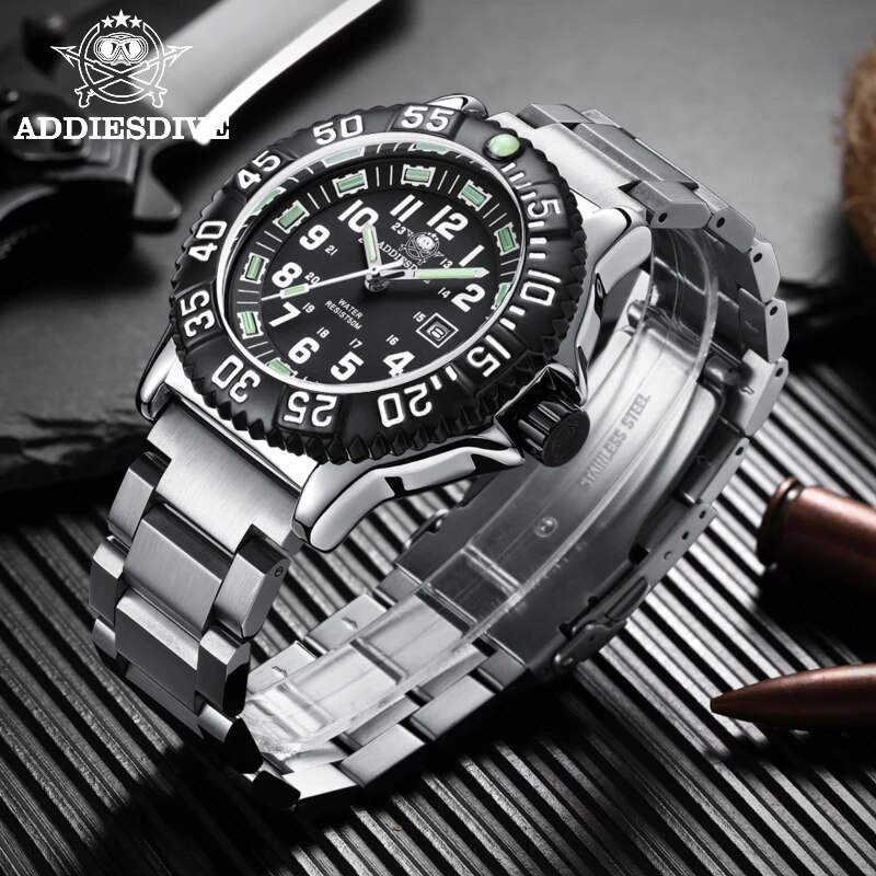 Diver Watch 300M - Addies Duik Mannen Mode Casual Horloge