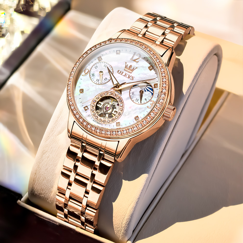 Luxury Watch With Bracelet - OLEVS dameshorloges topmerk luxe mode fijn