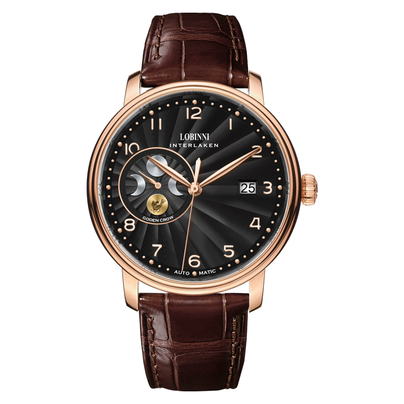 Luxury Watch German - LOBINNI Heren Saffier Japan MIYOTA Automatisch