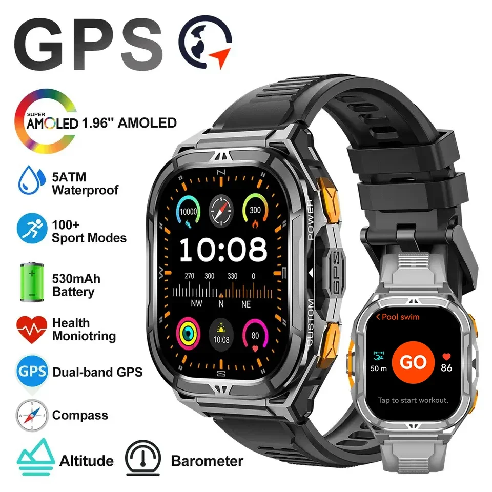 Luxury Watch In The World - Luxe AMOLED Smartwatch Echte GPS 5ATM