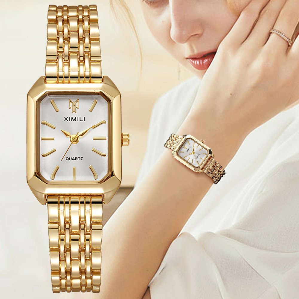 Luxury Watch Girl - Luxe dameshorloges mode rechthoek dames stalen