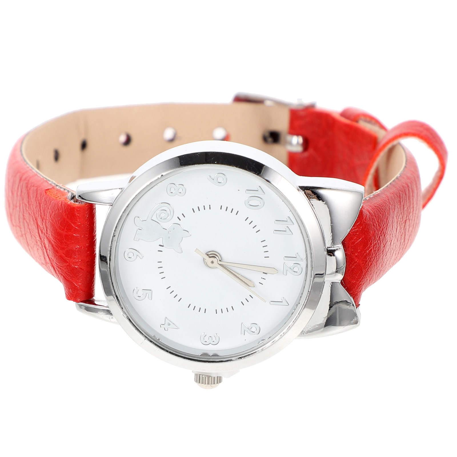 Luxury Watch Drawing - Dameshorloge met kleine kattetekening, delicaat elegant