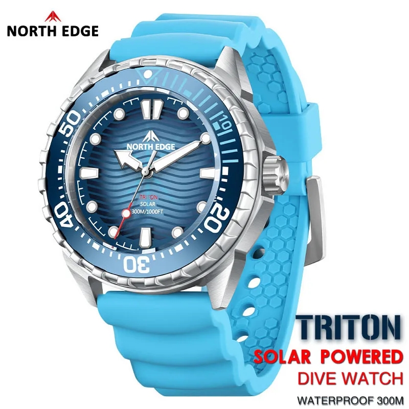 Diver Watch 300M - NORTH EDGE 2025 Nieuwe TRITON Zonne-energie