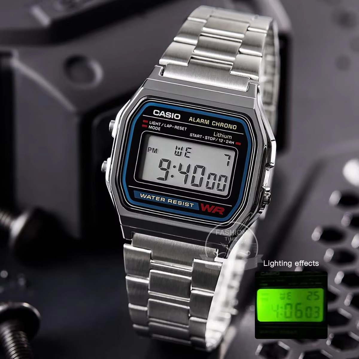 Luxury Watch Casio - Casio horloge zilveren horloge heren set