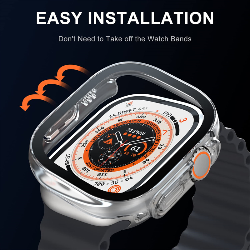 Glas + case Voor Apple Horloge - Luxury Watch Protection Film recensie en prijs