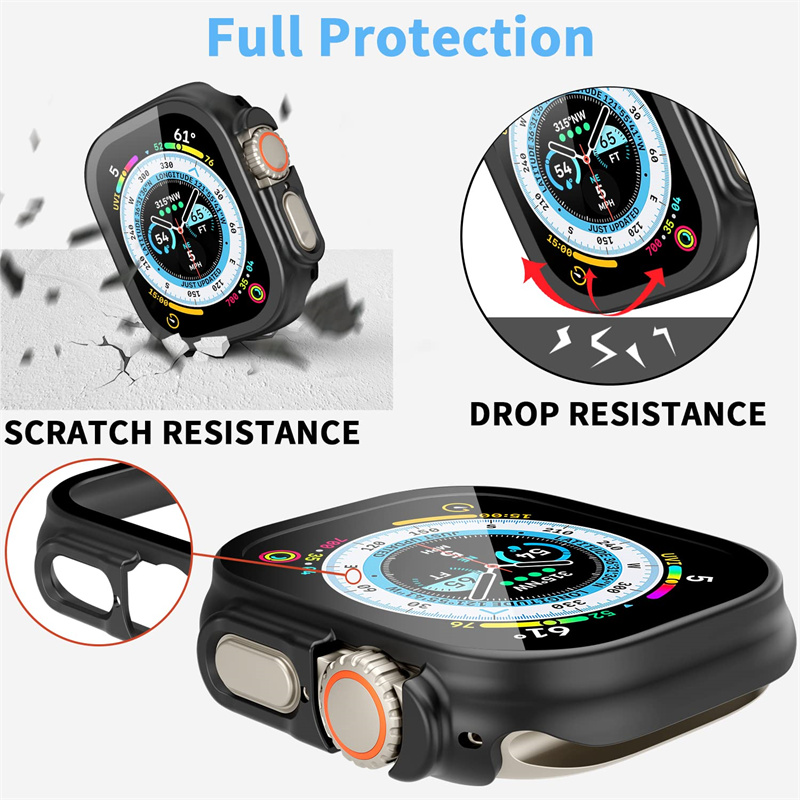 Glas + case Voor Apple Horloge - Luxury Watch Protection Film recensie en prijs