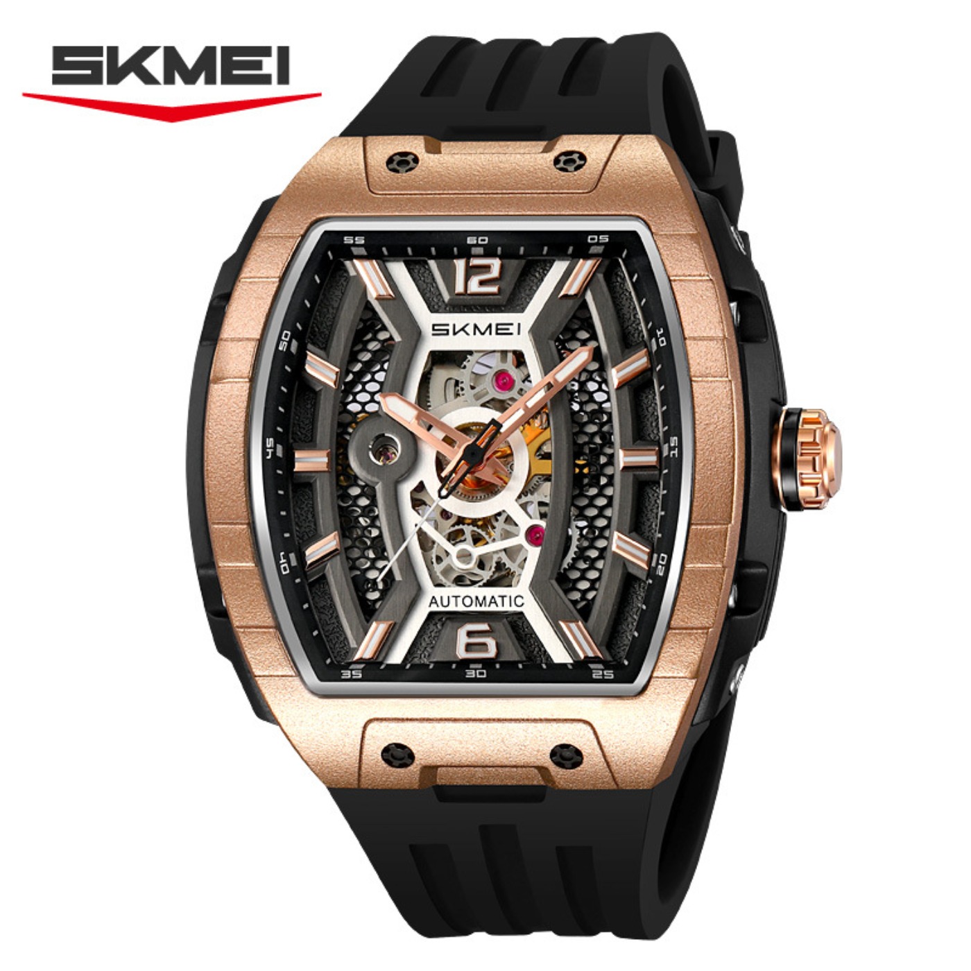 Rose Gold Tonneau Automatisch  - Luxury Watch Gold recensie en prijs