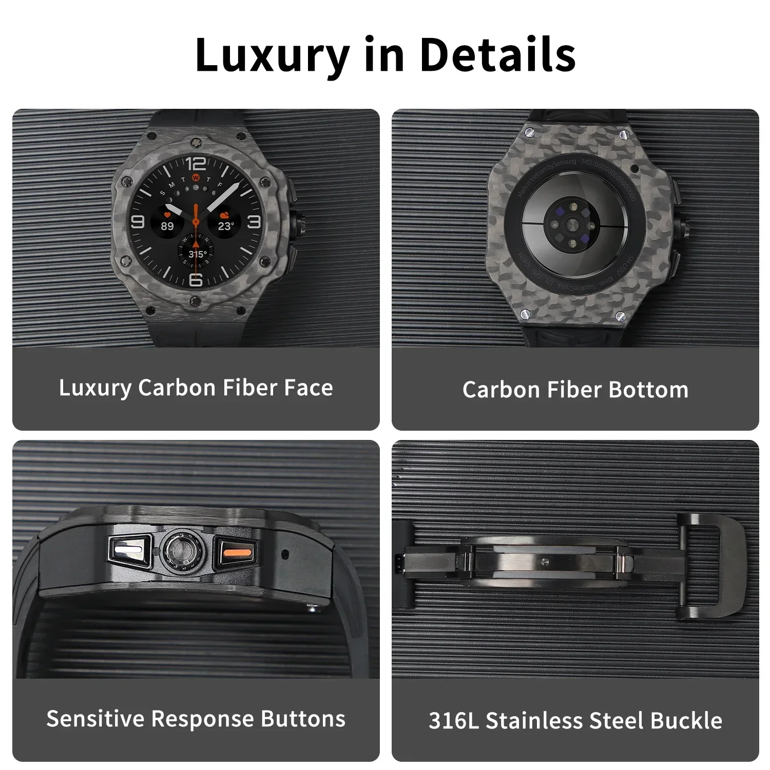 Luxe modificatiekit voor Samsu - Luxury Watch Protection Film recensie en prijs