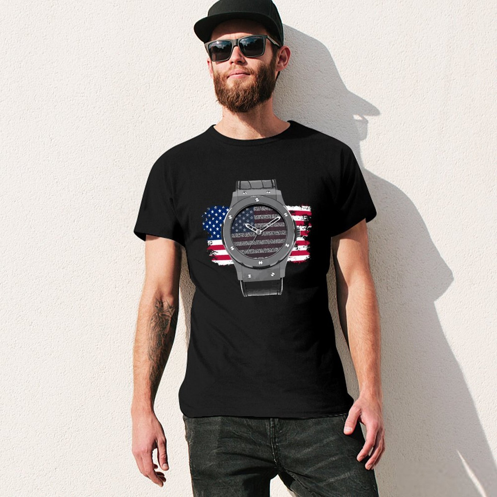 LUXE HORLOGETEKENING T-shirt H - Luxury Watch Drawing recensie en prijs