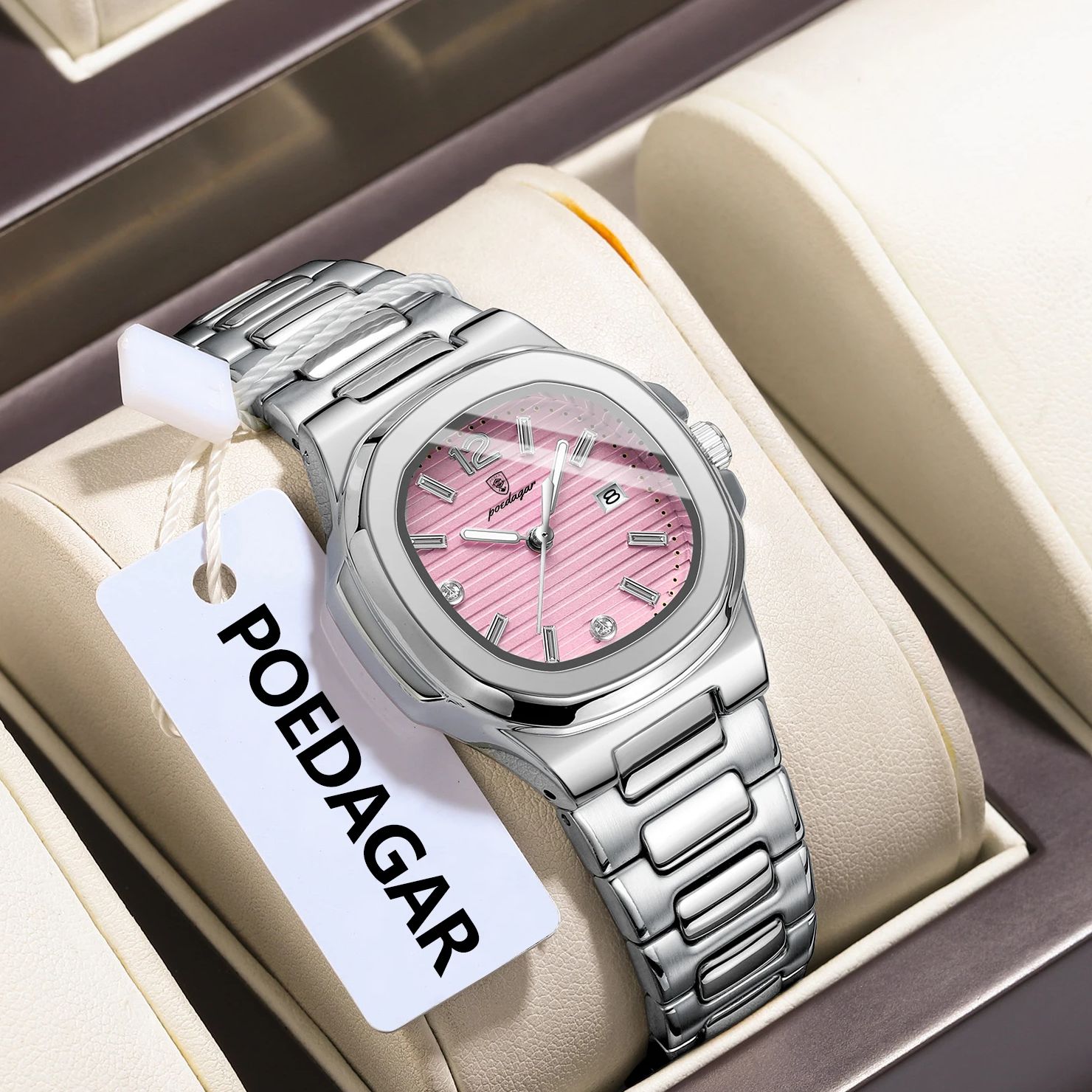 POEDAGAR Vierkante Mode Vrouw  - Luxury Watch Girl recensie en prijs