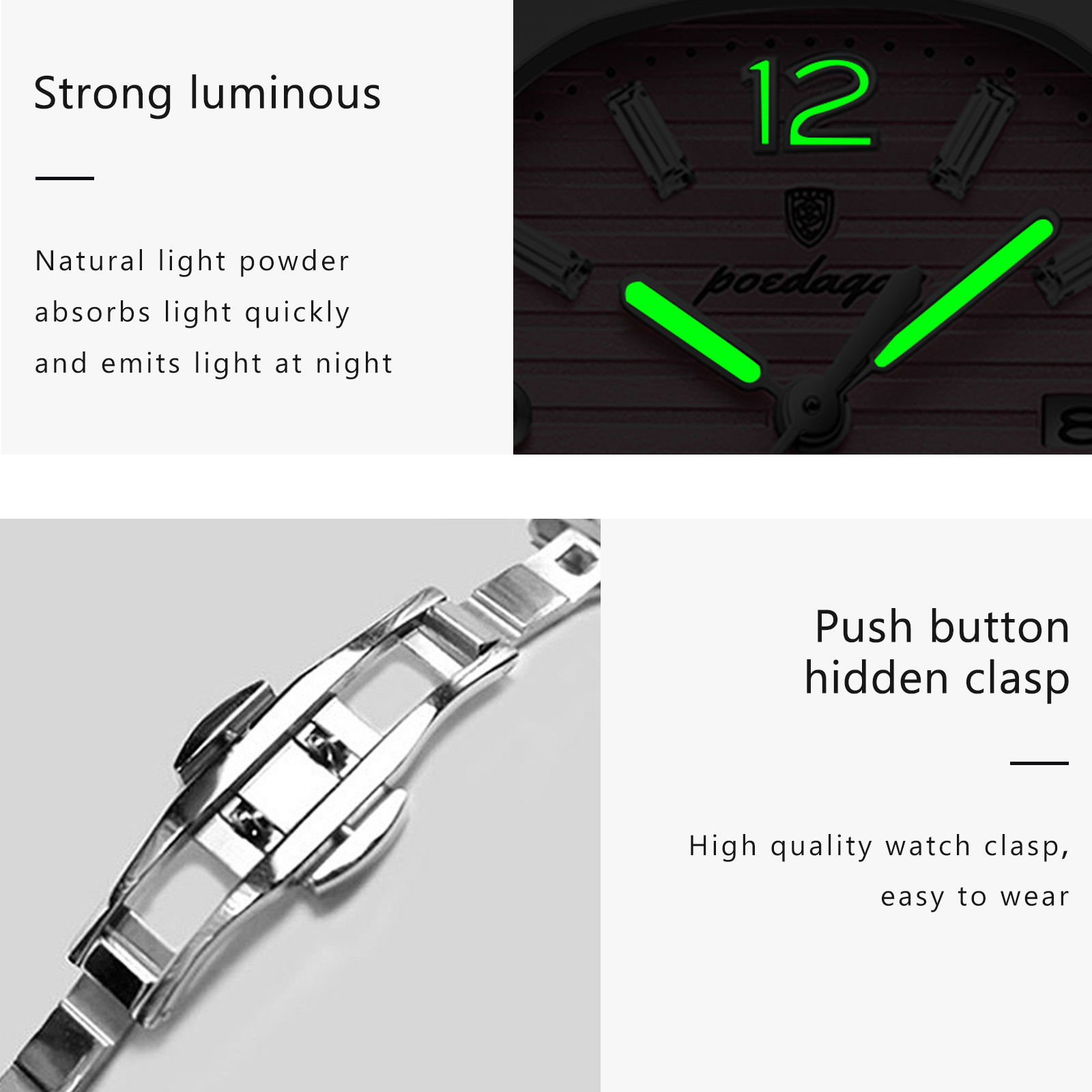 POEDAGAR Vierkante Mode Vrouw  - Luxury Watch Girl recensie en prijs