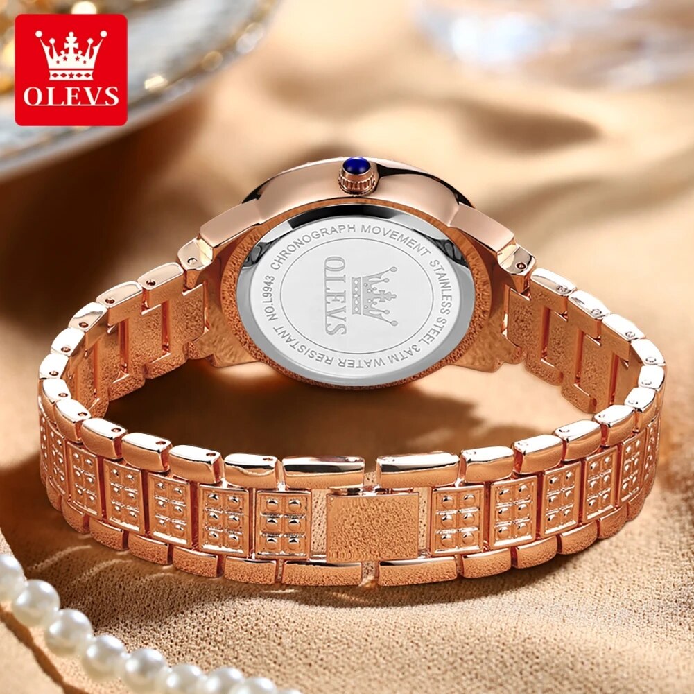 Olevs 9943 Luxe Volledig Diama - Luxury Watch Girl recensie en prijs