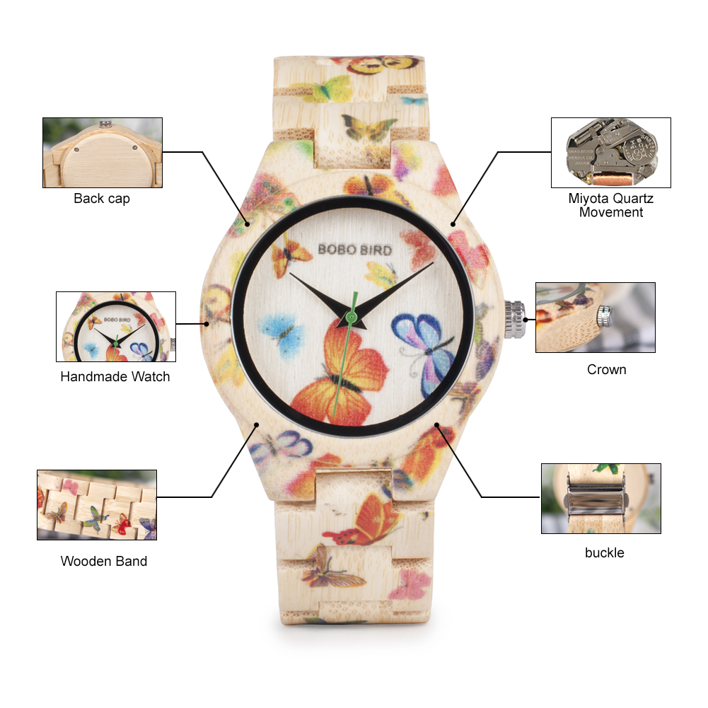 Bobo Vogel Hout Vrouwen Horlog - Luxury Watch Girl recensie en prijs