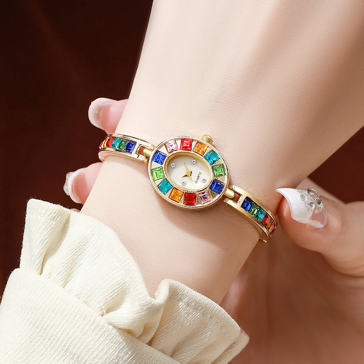 2 stks/set Luxe Strass Vrouwen - Luxury Watch Girl recensie en prijs