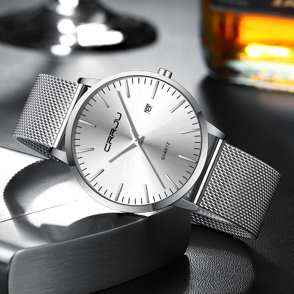 Crrju Nieuwe Mode Heren Horlog - Dress Watch Ultra Thin recensie en prijs