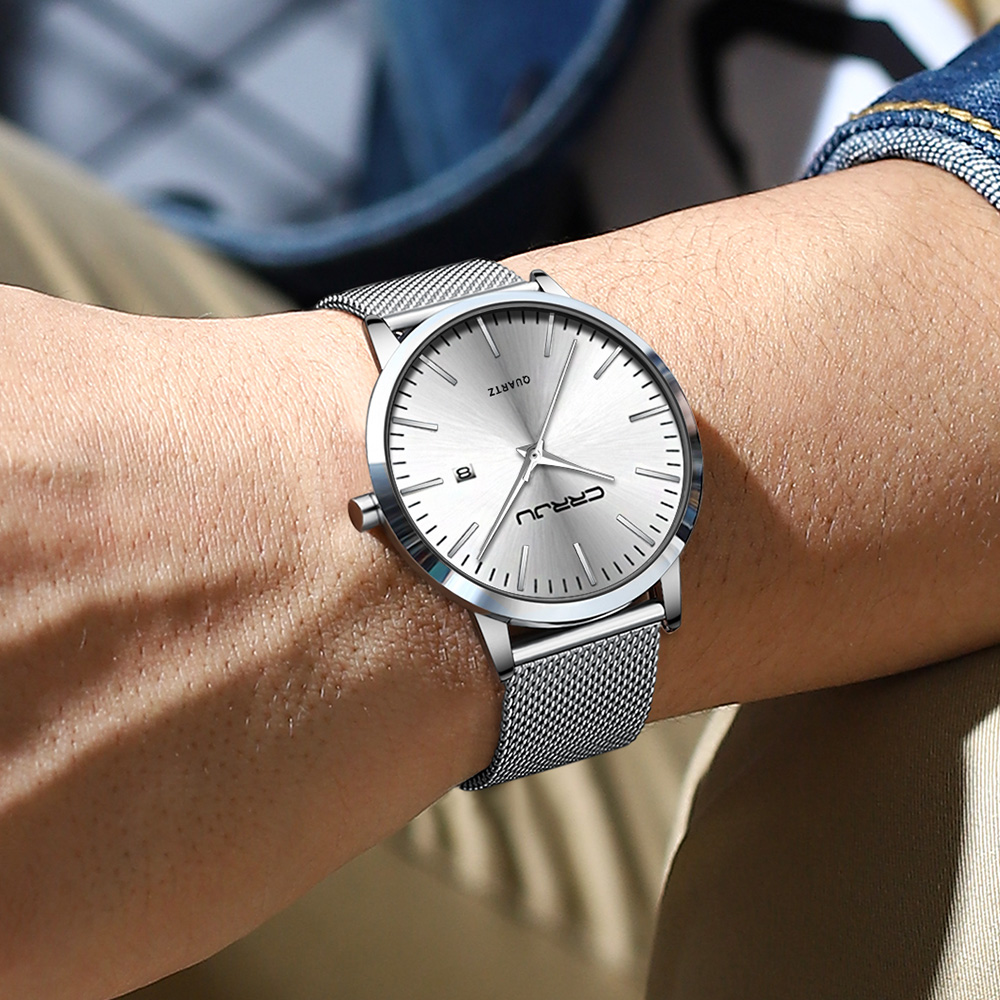Crrju Nieuwe Mode Heren Horlog - Dress Watch Ultra Thin recensie en prijs