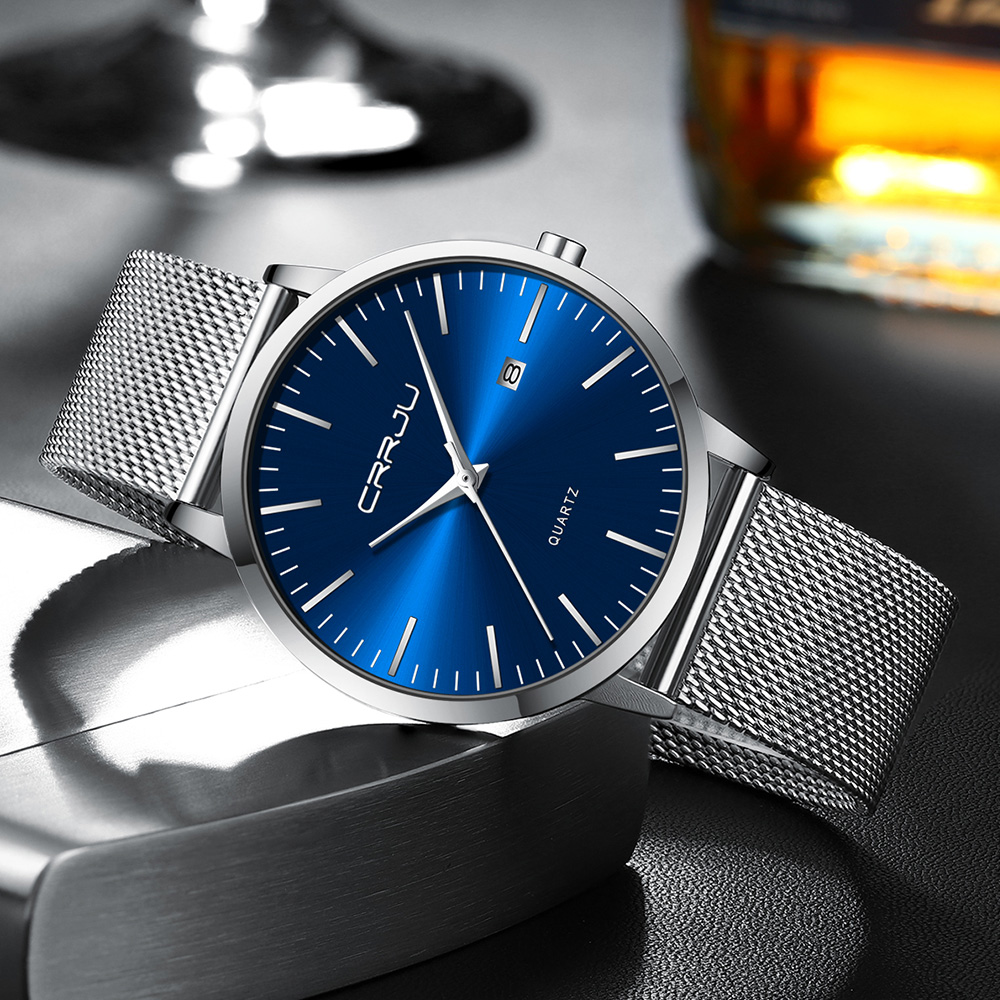 Crrju Nieuwe Mode Heren Horlog - Dress Watch Ultra Thin recensie en prijs