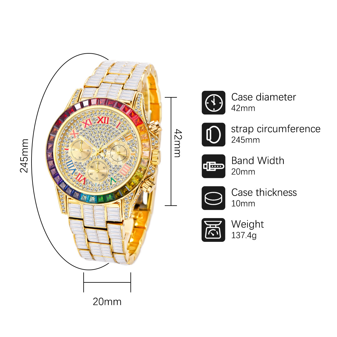 Missfox Luxe Iced Horloge Voor - Luxury Watch Affordable recensie en prijs