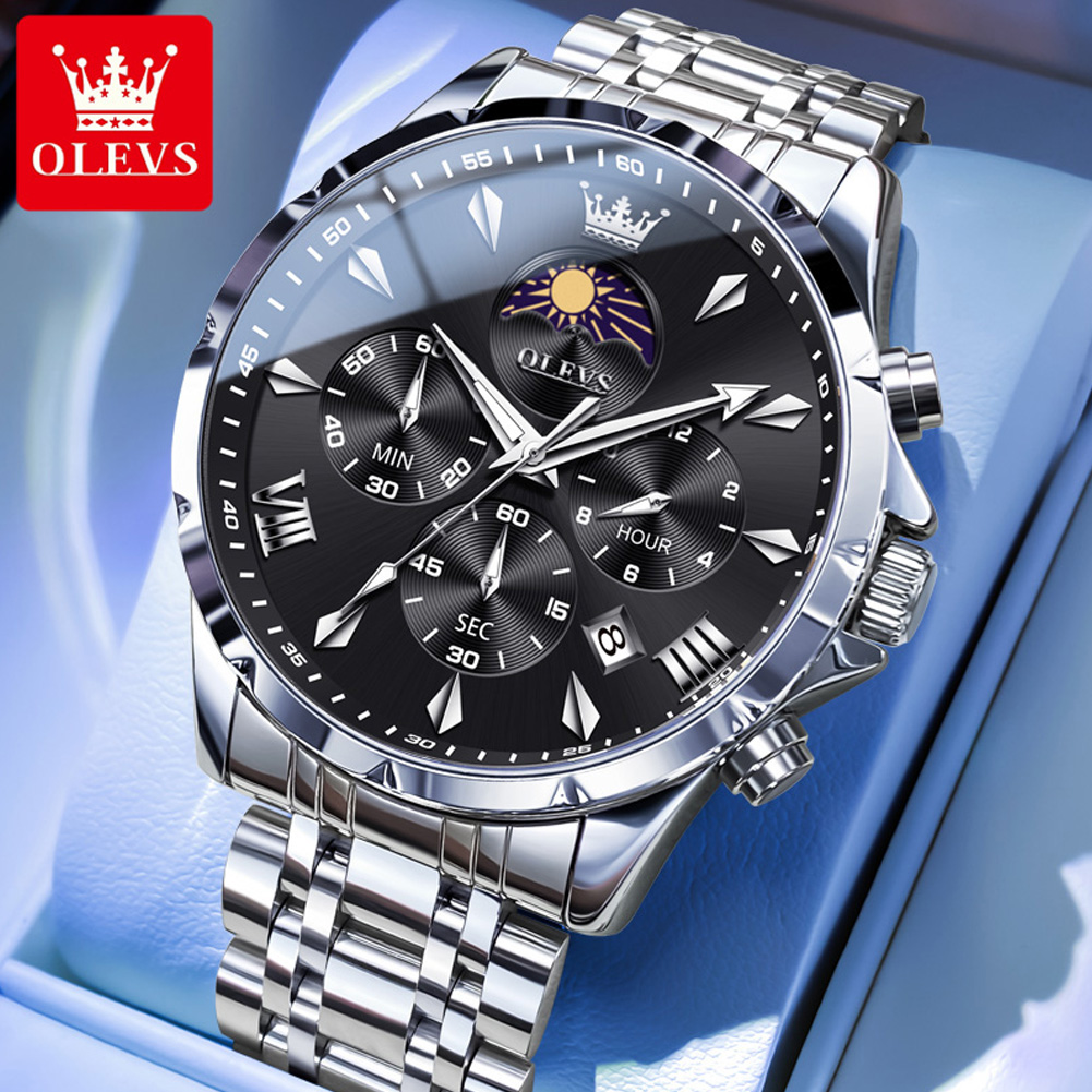 OLEVS 3653 Merk Maanfase Kalen - Luxury Watch Affordable recensie en prijs