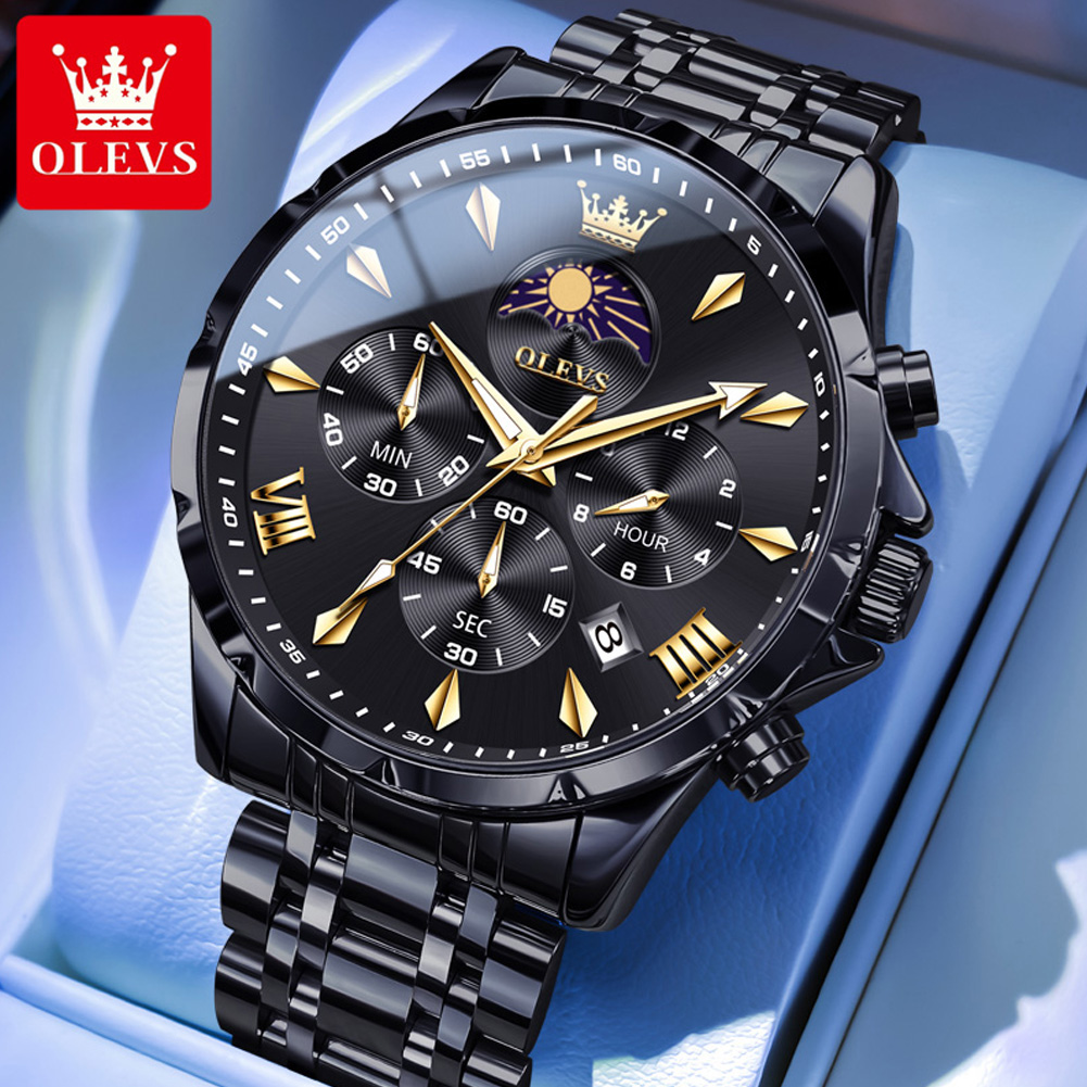 OLEVS 3653 Merk Maanfase Kalen - Luxury Watch Affordable recensie en prijs
