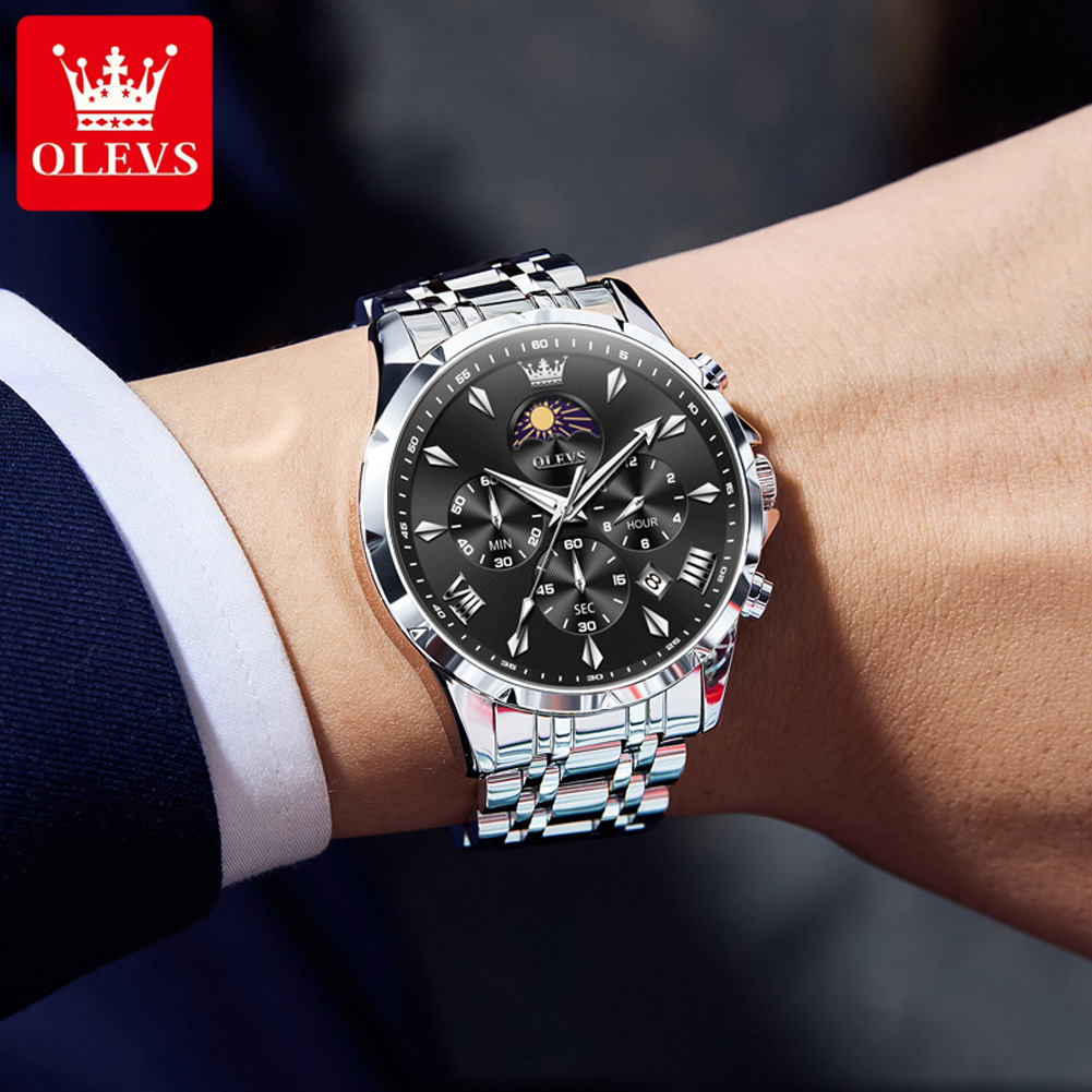 OLEVS 3653 Merk Maanfase Kalen - Luxury Watch Affordable recensie en prijs