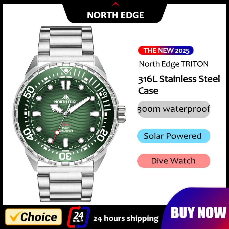 2026 Nieuwe NORTH EDGE TRITON  - Diver Watch 300M recensie en prijs