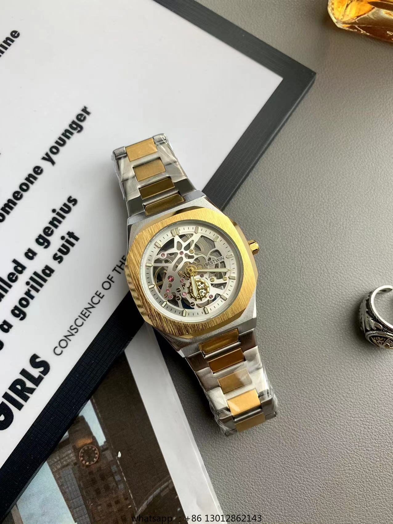 Stalen strip waterdicht gepers - Luxury Watch Gold recensie en prijs