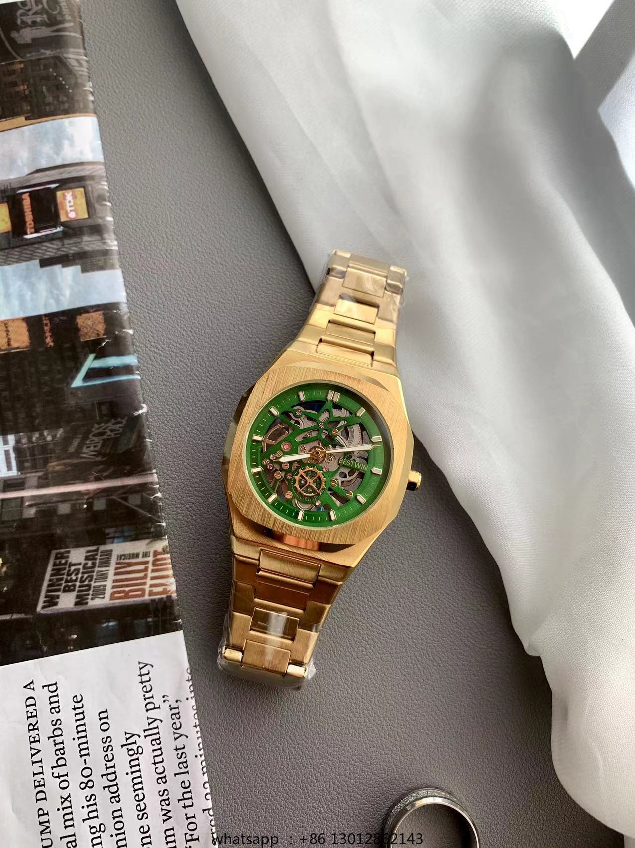 Stalen strip waterdicht gepers - Luxury Watch Gold recensie en prijs