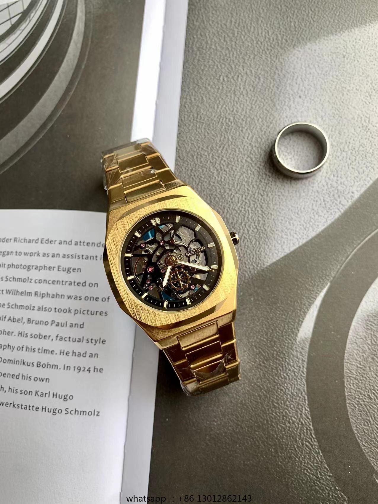 Stalen strip waterdicht gepers - Luxury Watch Gold recensie en prijs