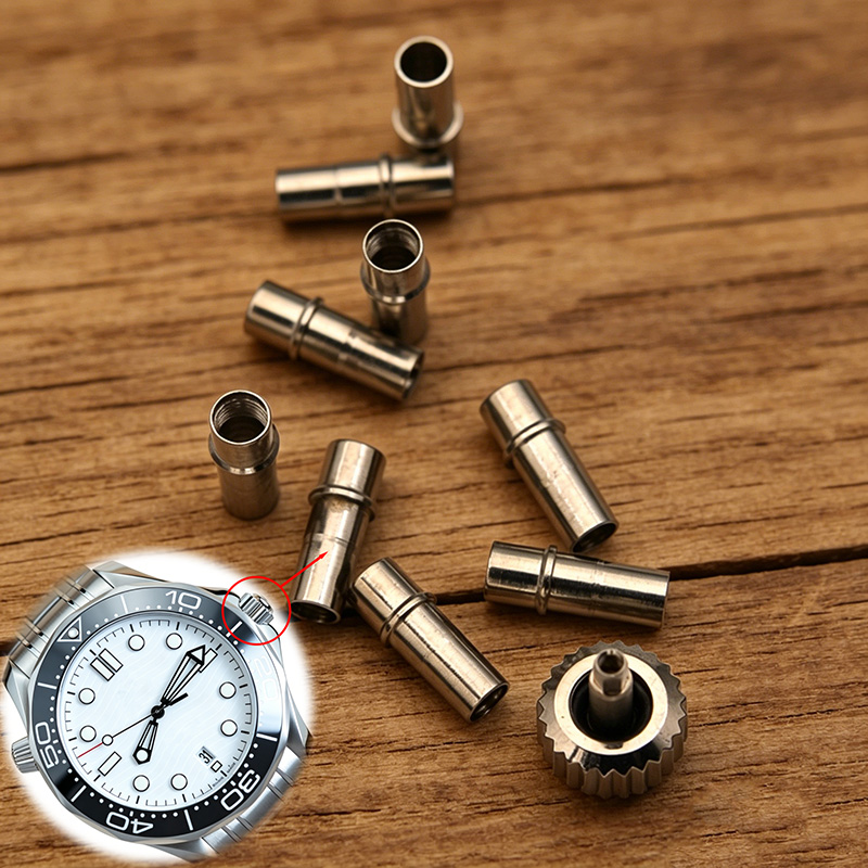 Horlogekroon en kroonbuis van  - Omega Watch Seamaster recensie en prijs