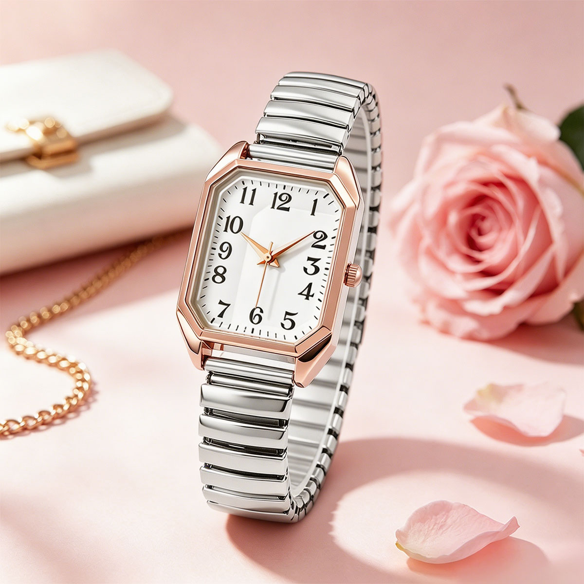 Dames achthoekig rechthoekig q - Luxury Watch Girl recensie en prijs