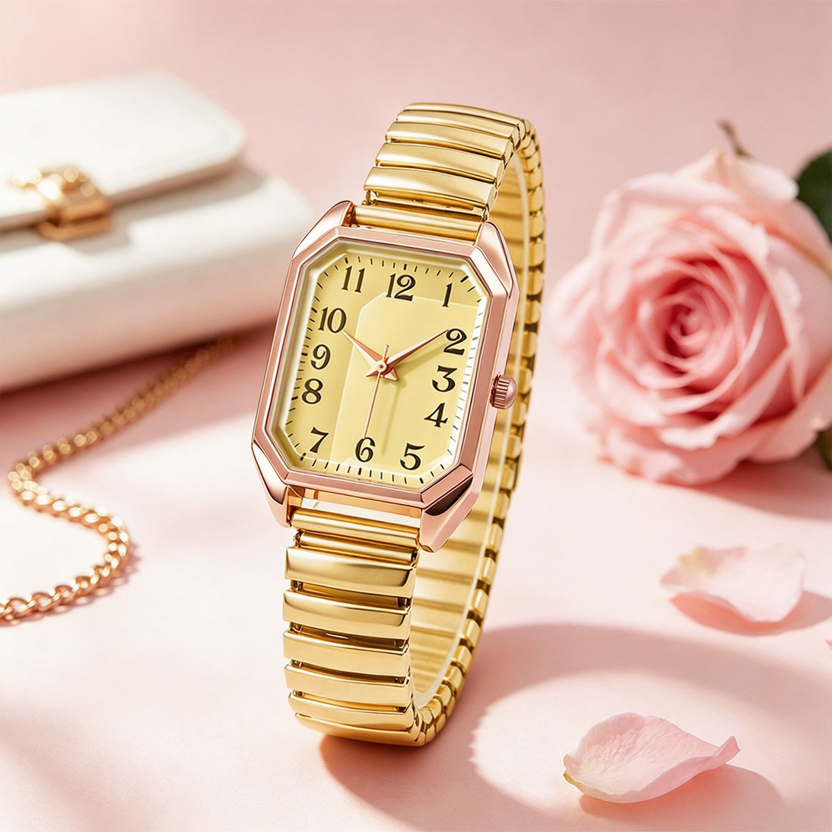 Dames achthoekig rechthoekig q - Luxury Watch Girl recensie en prijs