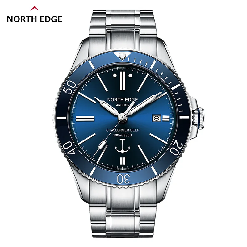 Nieuwe NORTH EDGE ANCHOR 42MM  - Diver Watch 300M recensie en prijs