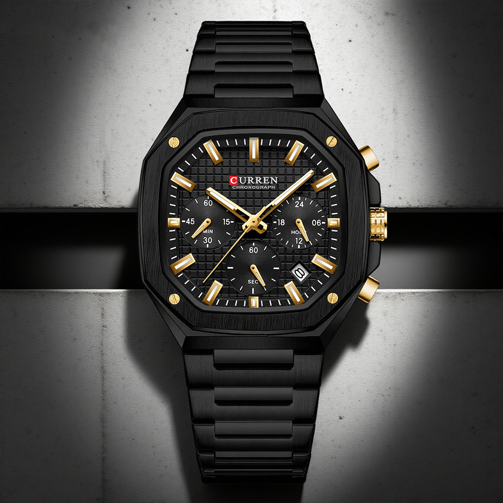 CURREN Luxe Vierkant Chrono Ho - Luxury Watch With Bracelet recensie en prijs