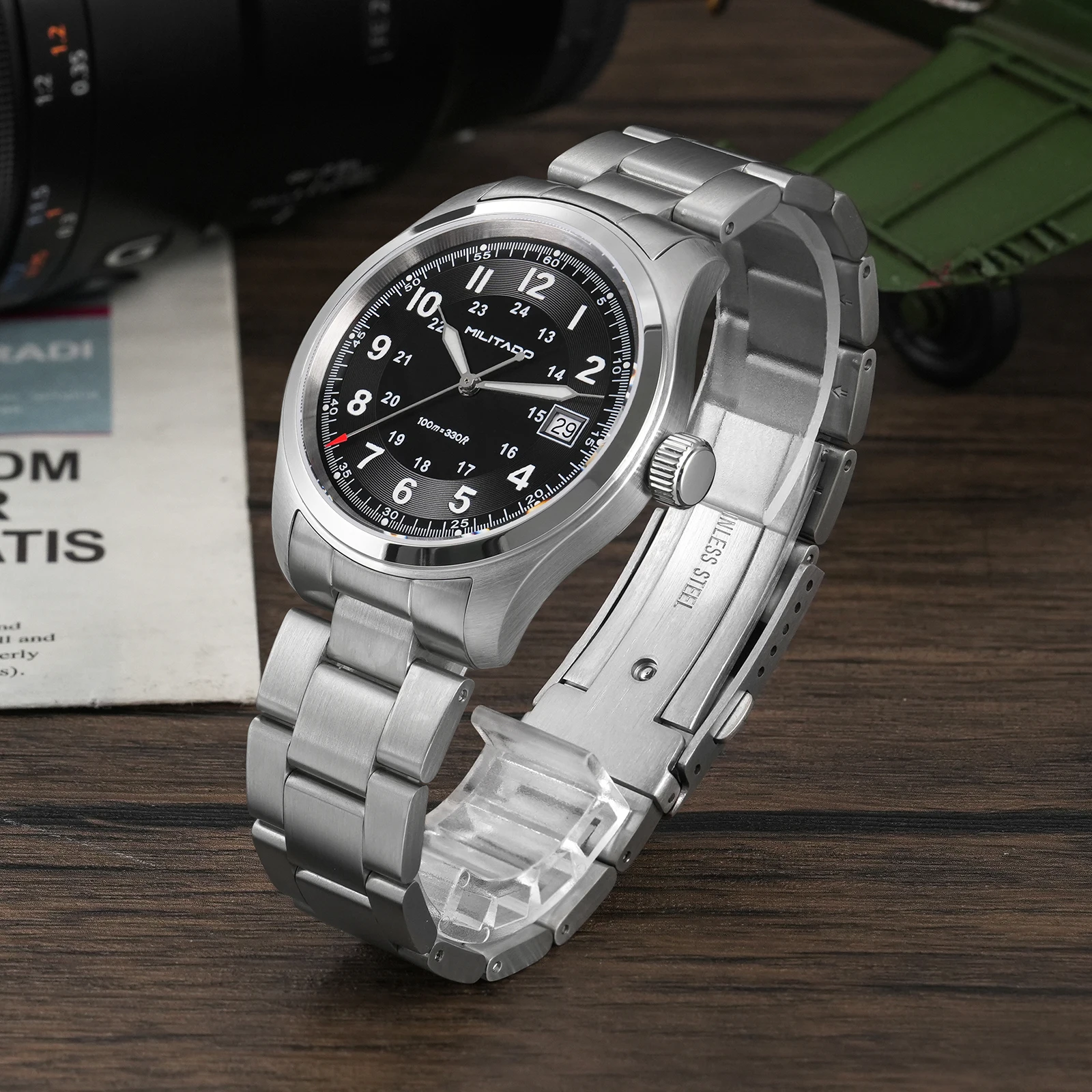 Militado ML08 Vintage quartz h - Diver Watch 300M recensie en prijs