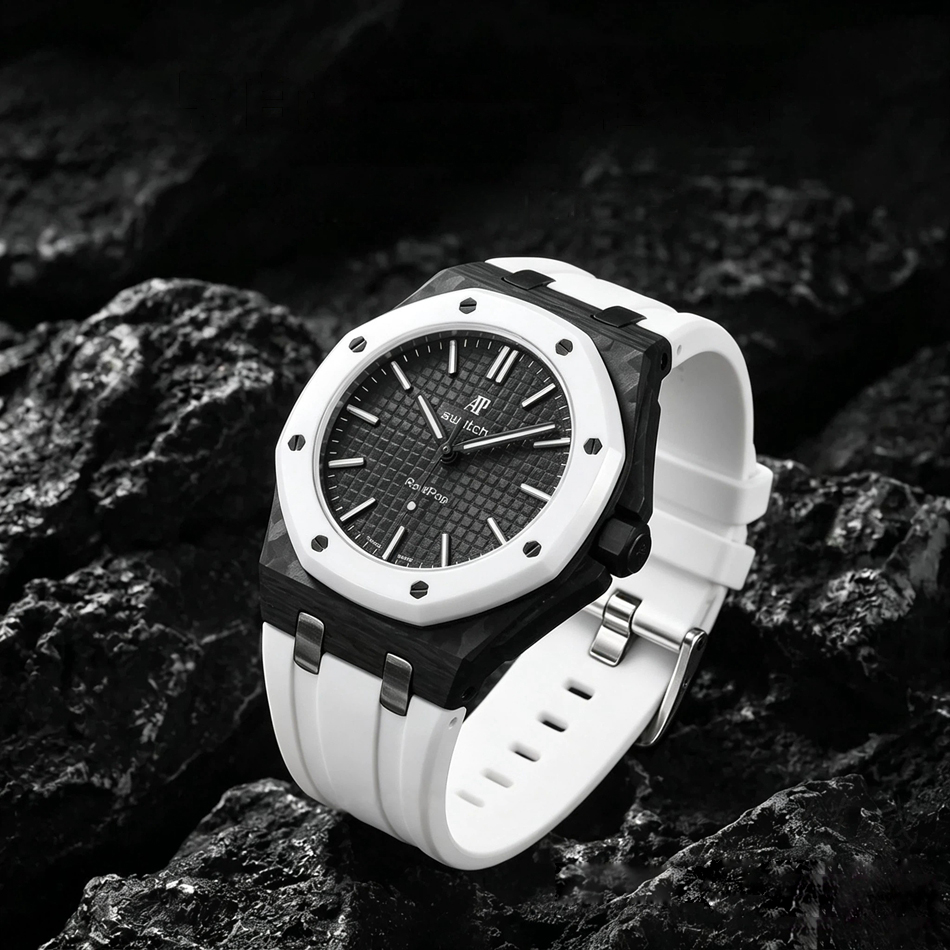 Luxe horlogekast van carbonfib - Luxury Watch German recensie en prijs